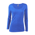 thumbnail image 1 of Delta Platinum Ladies CVC Long Sleeve Scoop Neck Tee, 1 of 1