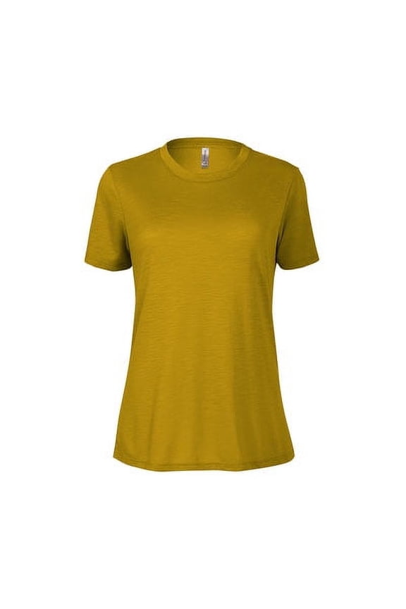Delta Platinum Ladies Slub Short Sleeve Crew Neck Tee