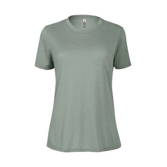 Delta Platinum Ladies Slub Short Sleeve Crew Neck Tee