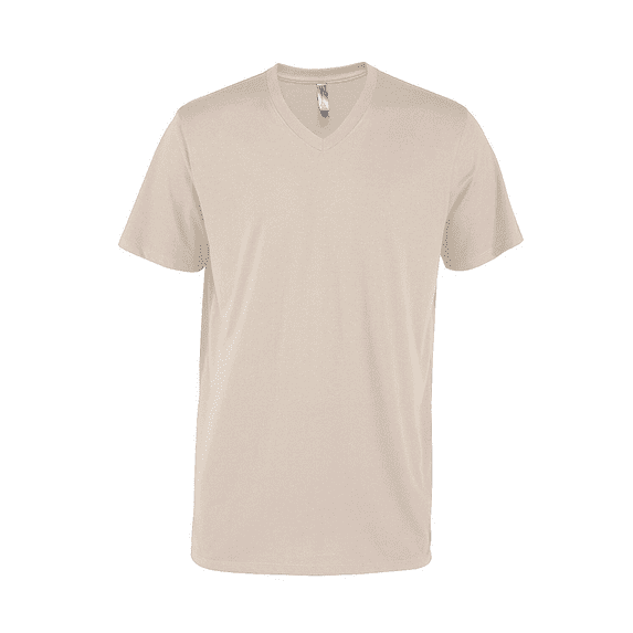 Delta Platinum Men's CVC Short Sleeve V-Neck Tee