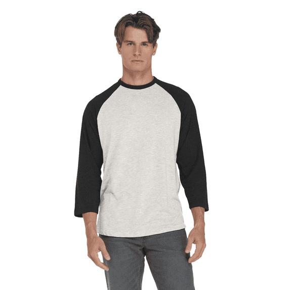 Delta Platinum Men's Tri-Blend 3/4 Sleeve Raglan Tee