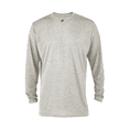 thumbnail image 1 of Delta Platinum Men's Tri-Blend Long Sleeve Crew Neck Tee - P603T, 1 of 1