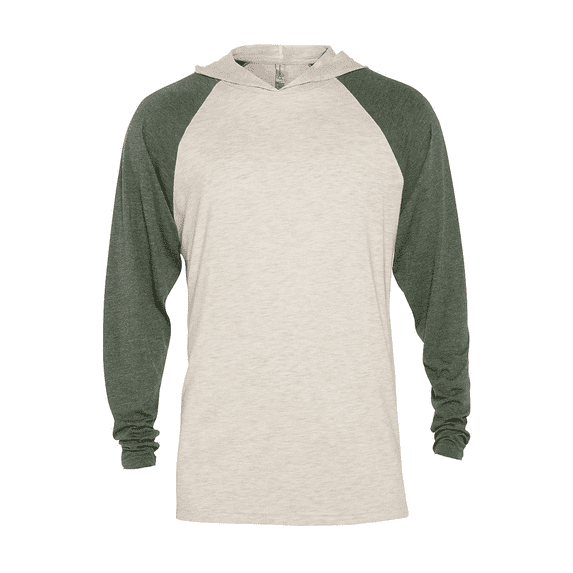 Delta Platinum Men's Tri-Blend Raglan Hoodie