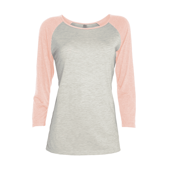 Delta Platinum Women's 3/4 Sleeve Raglan Tee P508T