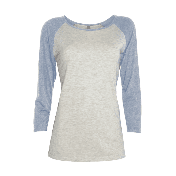 Delta Platinum Women's 3/4 Sleeve Raglan Tee P508T