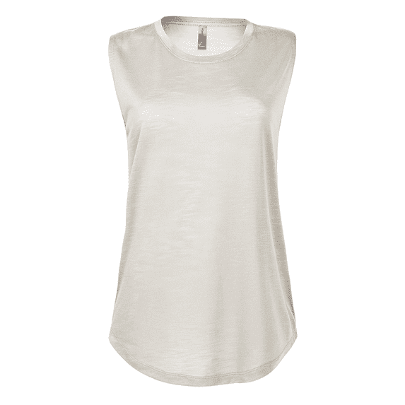 Delta Platinum Women's Slub Sleeveless Crew Neck Tee P515S