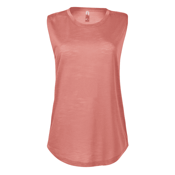 Delta Platinum Women's Slub Sleeveless Crew Neck Tee - P515S