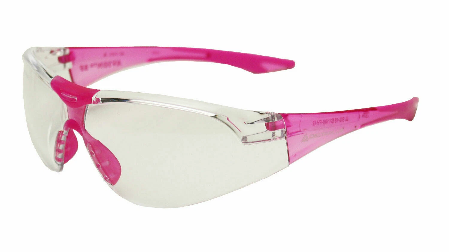 Delta Plus Elvex Avion Slim Fit Kids Safety/Shooting Glasses Clear Lens/Pink
