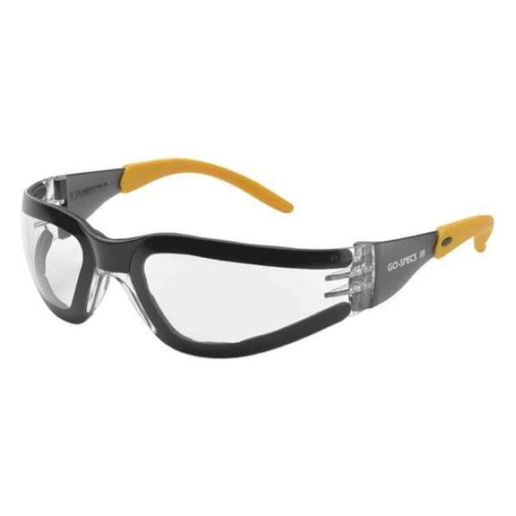 Go-Specs III, Safety Glasses, Anti-Fog, Gray Lens, Gray Frame, Frameless