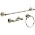 thumbnail image 1 of Delta Porter 3-Piece Bath Hardware Set Brushed Nickel PTR63-BN - New, 1 of 4