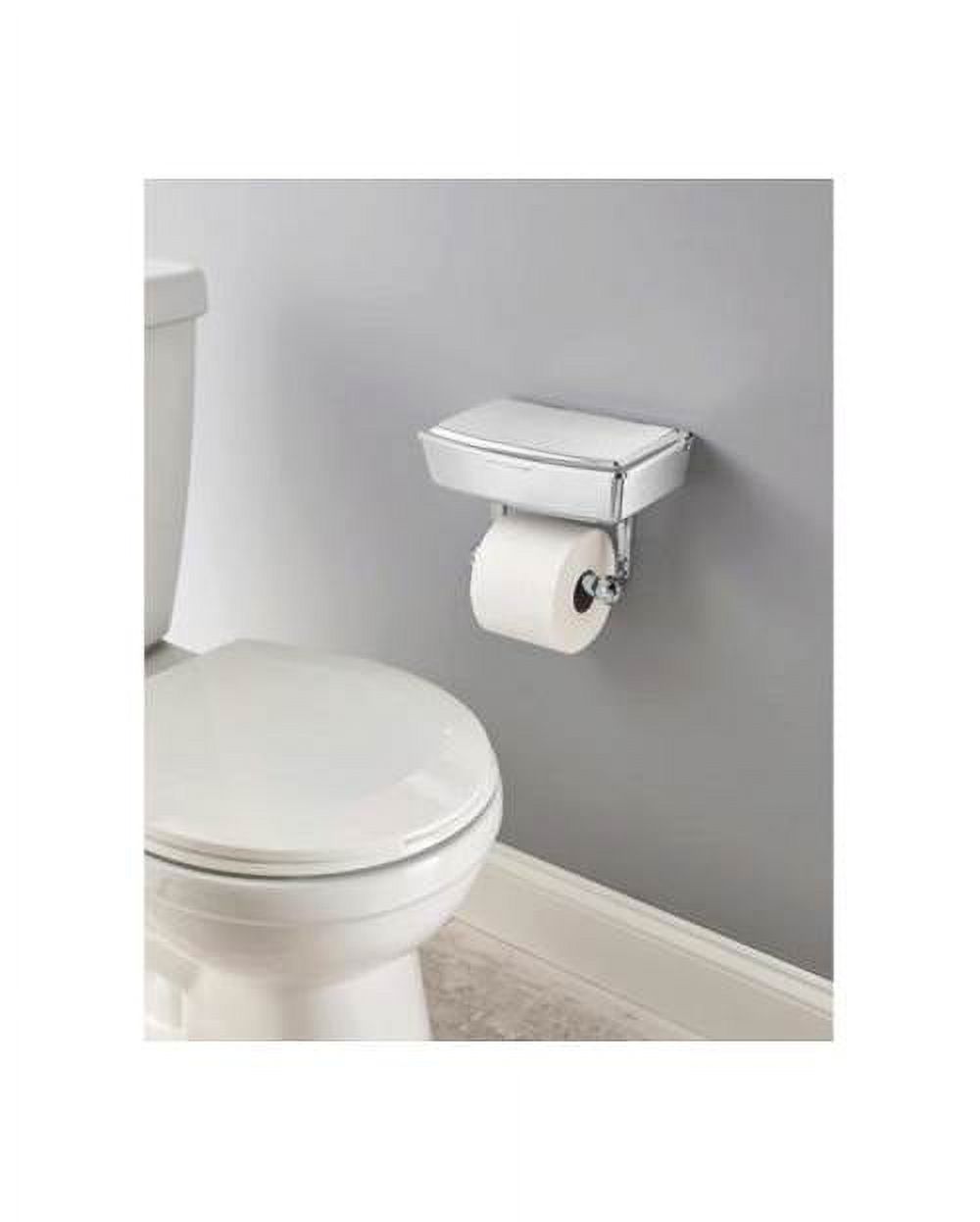 Delta Porter Chrome Toilet Paper Holder with Storage Box (Available in a pack of 1)