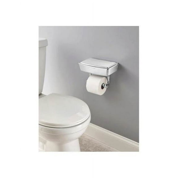 Delta Porter Chrome Toilet Paper Holder with Storage Box (Available in a pack of 1)