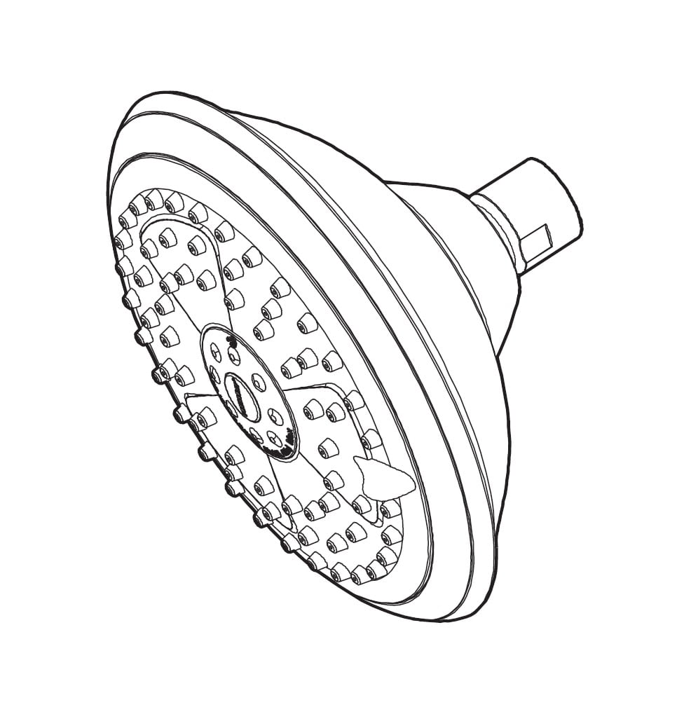 Delta Porter Shower Head in Brushed Nickel