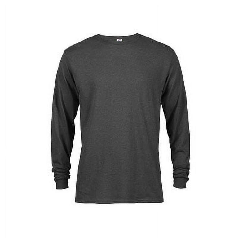 Delta Pro Weight adult 5.2 oz. Long Sleeve Tee, Charcoal Heather