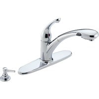Delta Faucet Delta Signature Pull-Out Kitchen Faucet With Soap Dispenser - Pack of 6