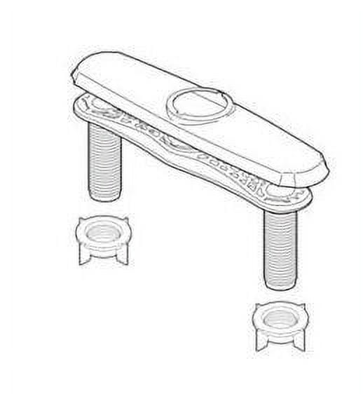 Delta RP63198SS Addison Deck Escutcheon, Stainless