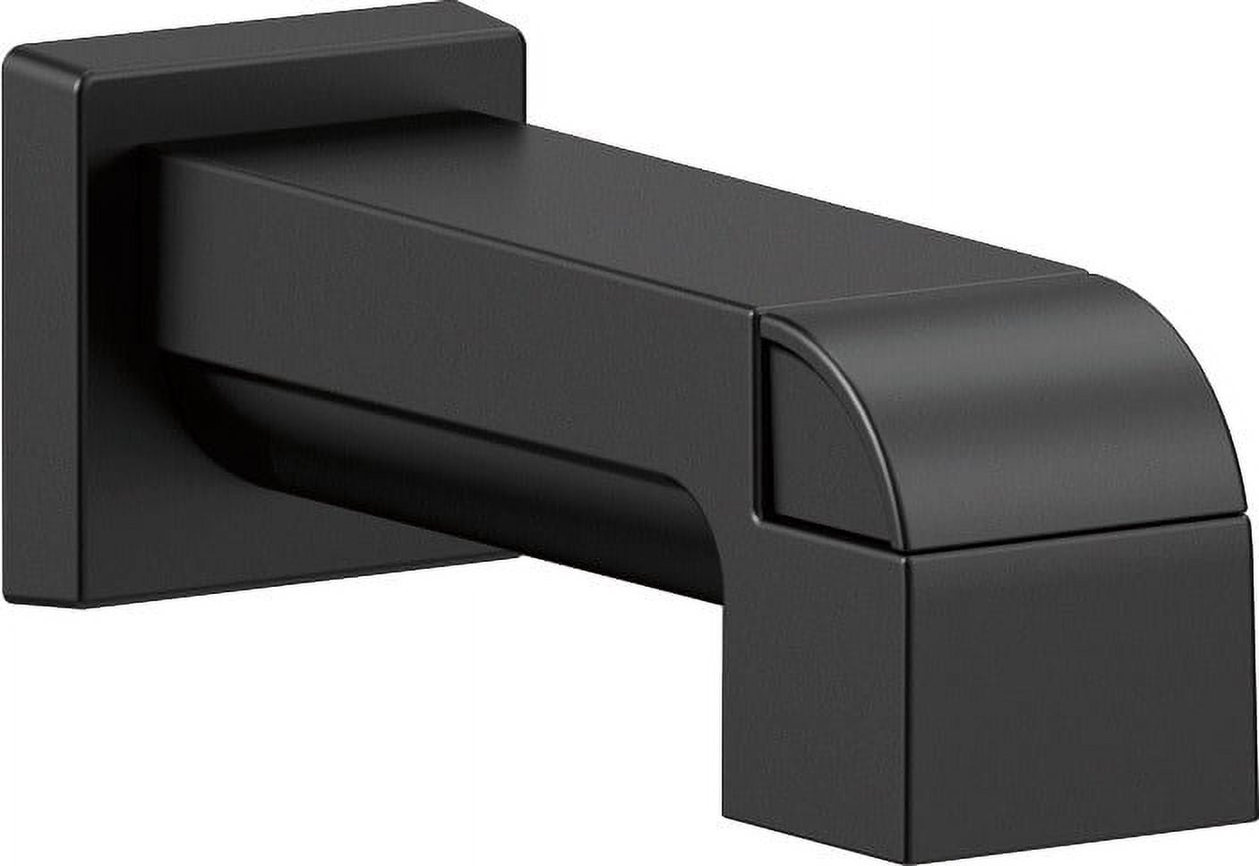 Matte Black Stainless Steel Wall Mounted Tub Spout with Diverter