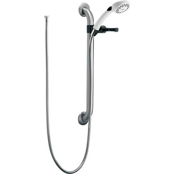 Delta RPW124HDF Commercial Single Function Hand Shower with 24" Grab Bar, Chrome