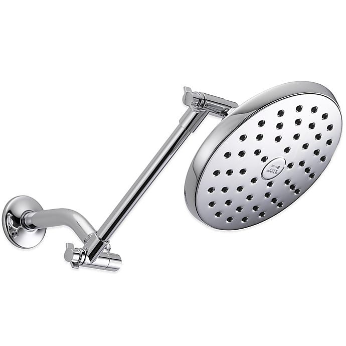 Delta Rain Can Showerhead with Arm in Chrome