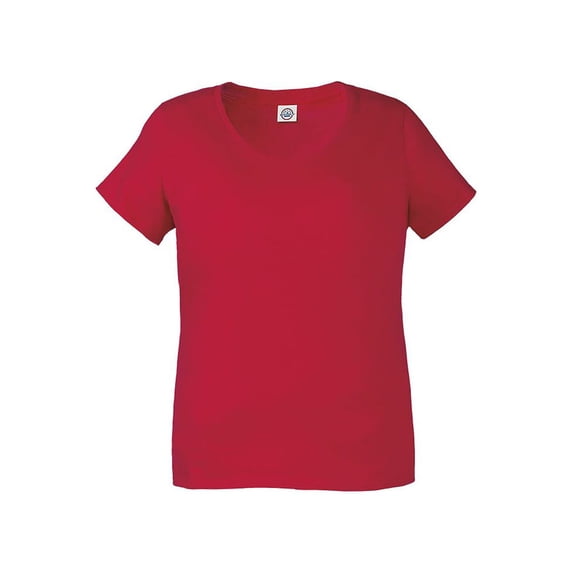 Delta Ringspun Women's 20/1s Curvy Tee - 19400C