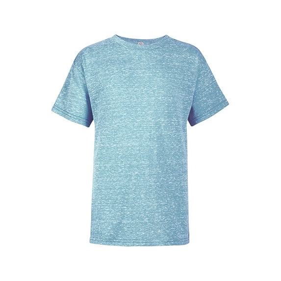 Delta Ringspun Youth Retail Fit Snow Heather Tee