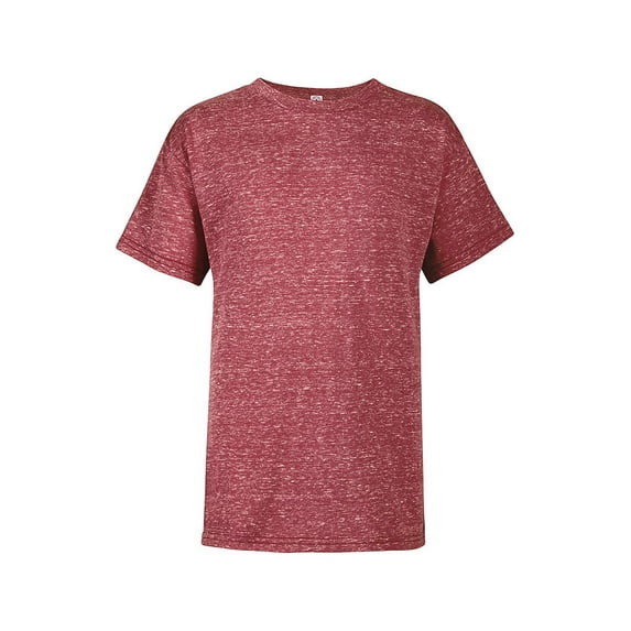 Delta Ringspun Youth Retail Fit Snow Heather Tee