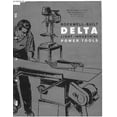 thumbnail image 1 of Instruction Manual ONLY for Delta Rockwell -Built Light Industrial Power Tools Instructions REPRINT, 1 of 1