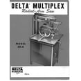 thumbnail image 1 of Instruction Manual ONLY for Delta Rockwell Model 30-A Multiplex Radial Arm Saw Instructions REPRINT, 1 of 1
