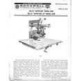 thumbnail image 1 of Delta Rockwell 'Super 990' & 'Super 990-10' Radial Saw Instructions REPRINT, 1 of 1