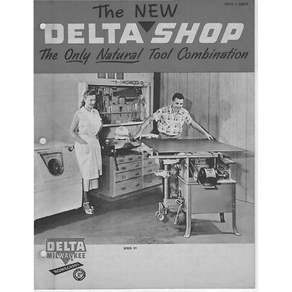 Delta Rockwell The New Shop - The Only Natural Tool Combination Instructions REPRINT