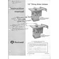 thumbnail image 1 of Delta Rockwell Unisaw Model 34 771 Instruction Manual Instructions REPRINT, 1 of 1