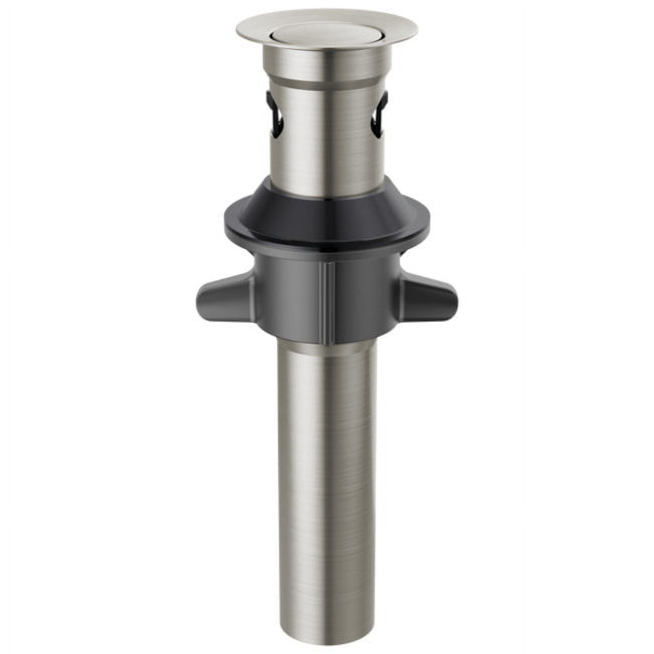 Stainless Steel Modern Push-Pop Drain with Overflow