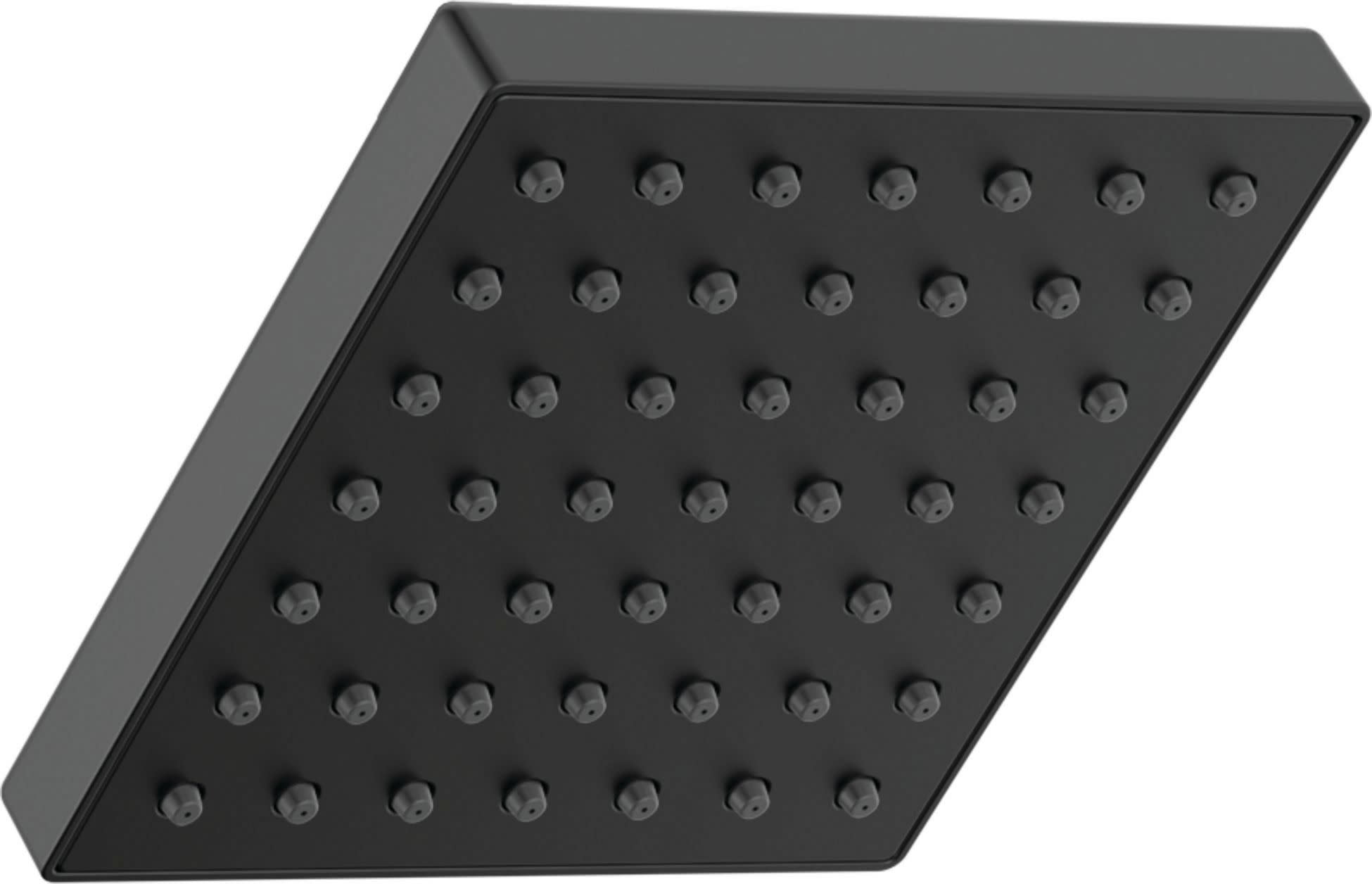 Matte Black 5-inch Modern Square Wall Mount Shower Head