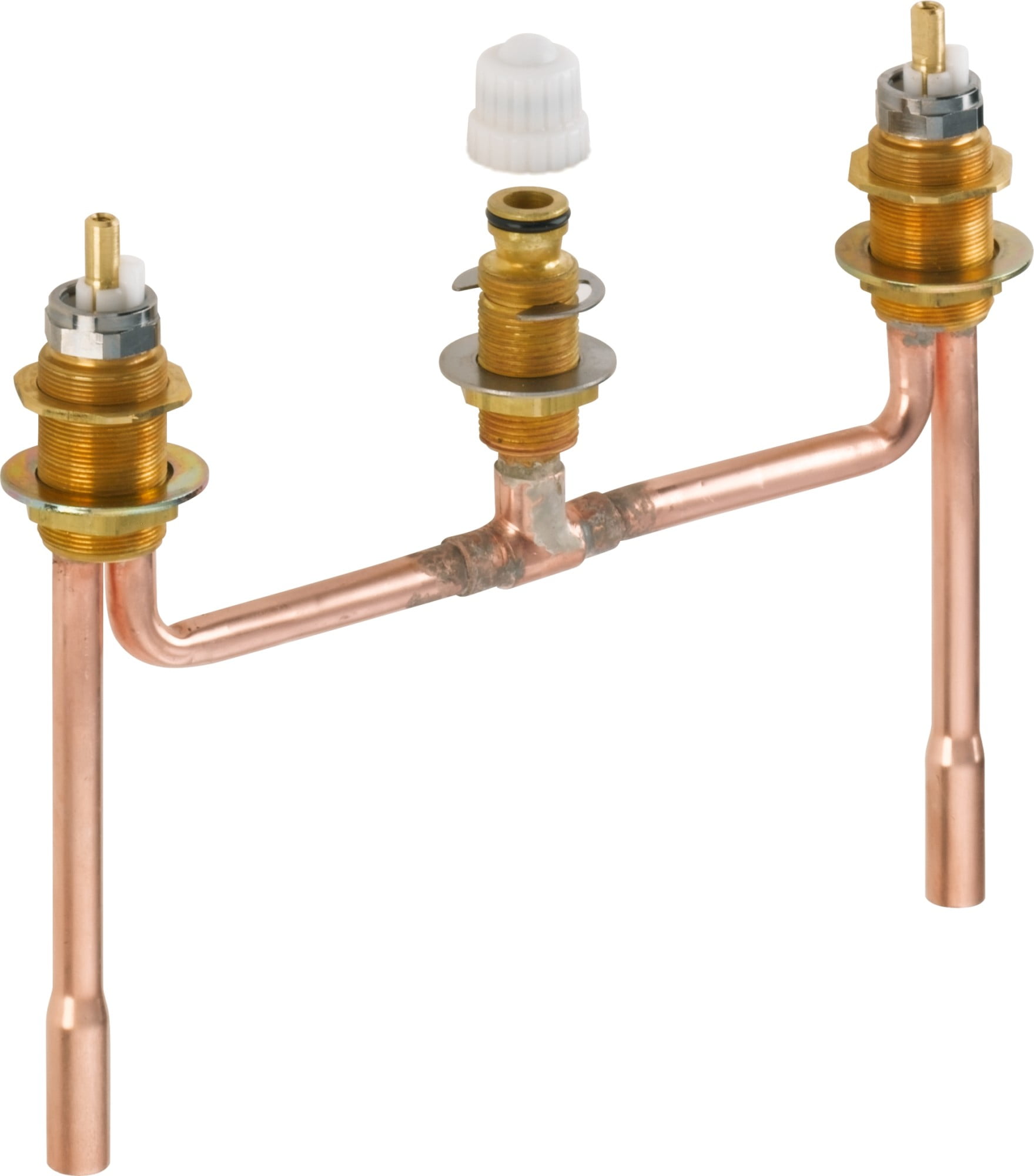 Polished Brass Single Hole Deck Mount Valve
