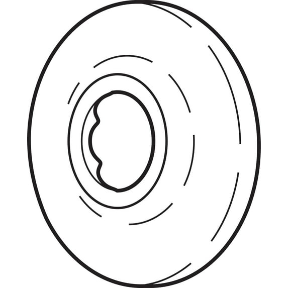 Delta Rp6025 Round Shower Arm Flange - Brass