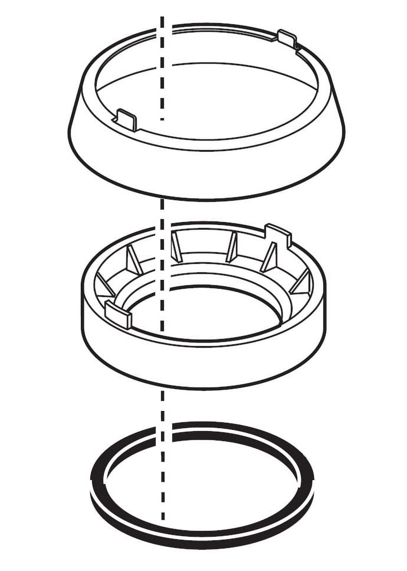 Delta Rp63197 Savile Replacement Kitchen Faucet Trim Ring, Base Plate ...