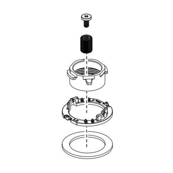 Delta Rp92257 Pivotal Above Deck Mounting Hardware - Chrome