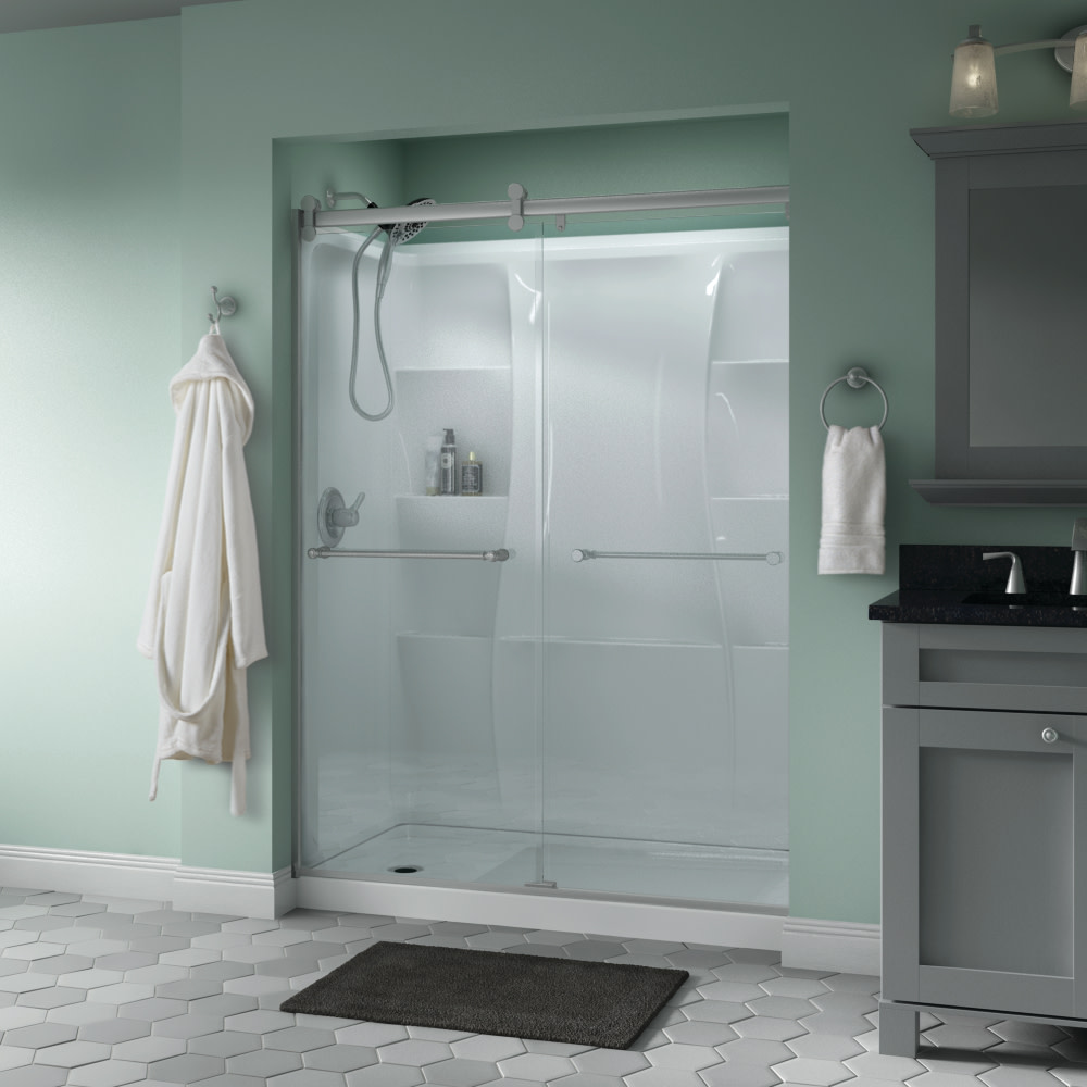 Delta Sd3172710 Windemere 60" Wide Sliding Frameless Shower Door