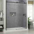 thumbnail image 1 of Delta Sdes860-R Commix 76" High X 60" Wide Sliding Frameless Shower Door - Black, 1 of 7