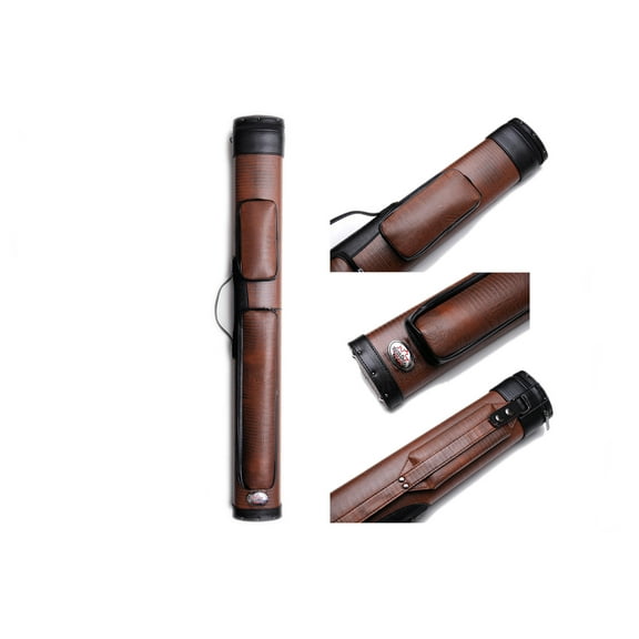 Delta Shooter Series 2x2 Hard Cue Case - Black/Brown