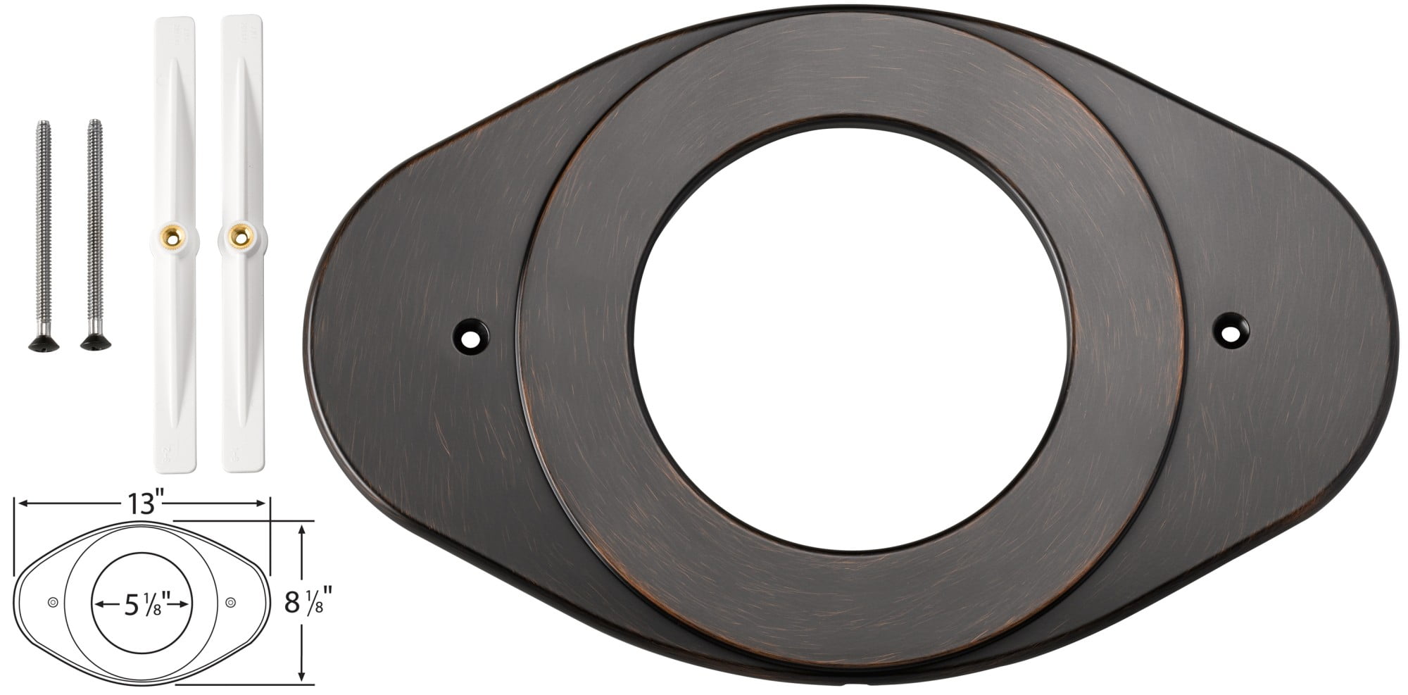 Venetian Bronze Stainless Steel Shower Renovation Cover Plate
