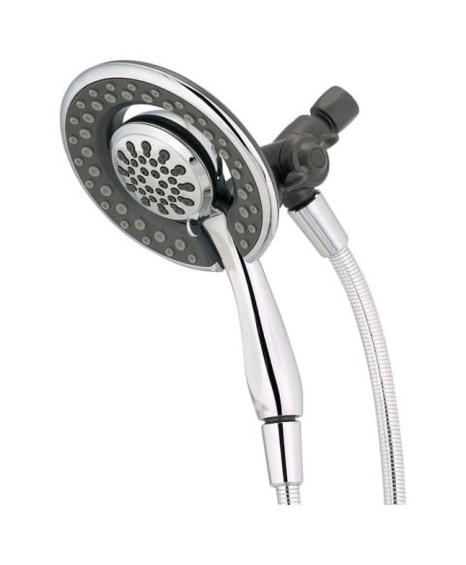Delta Showerhead Hand Held, Wall Mount 4 Settings 6 ' Chrome Finish 2.5 Gpm