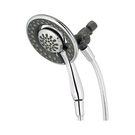 Delta Showerhead Hand Held, Wall Mount 4 Settings 6 ' Chrome Finish 2.5 Gpm