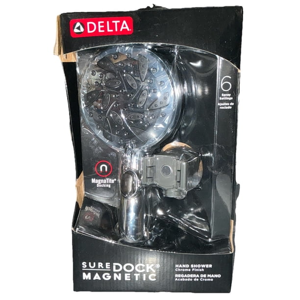 Delta Showers 6 Setting Sure-Dock Magnetic Handheld Shower Head