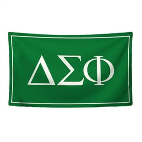 Delta Sigma Phi Fraternity Greek Letters Flag, Two-Color Design