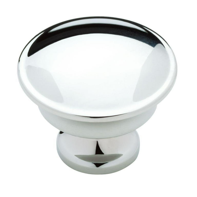 Silverton 1-1/4 in. (32mm) Polished Chrome Round Cabinet Knob (4-Pack) Silverton 1-1/4 in. (32mm) Polished Chrome Round Cabinet Knob (4-Pack)