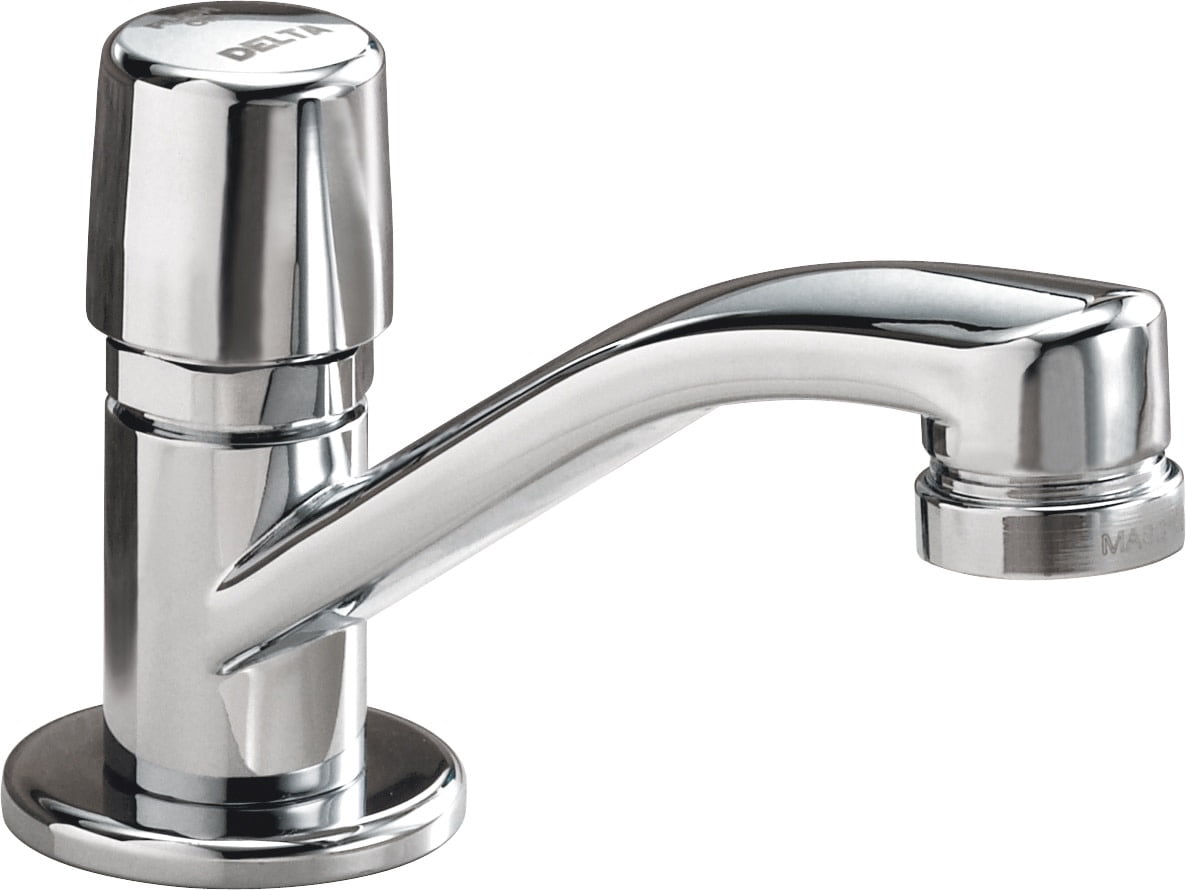 Chrome Single Handle Metering Bathroom Faucet