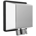 thumbnail image 1 of Delta Square Wall Elbow for Hand Shower in Chrome 50570, 1 of 15