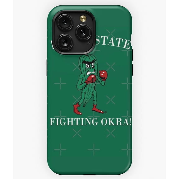 Delta State Fighting Okra Funny College Mascot A3787 Phone Case for iPhone 11 to 17 Pro Max