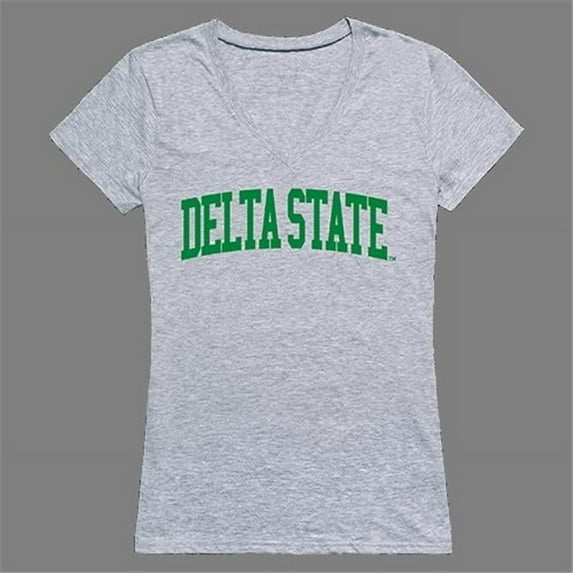 Delta State Statesmen Proud Game Day Womens T-Shirt - Heather Grey, Small